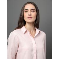 Camisa Feminina Linho Lisa Calvin Klein - Rosa Claro