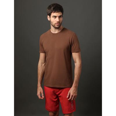 Camiseta Masculina Logo Costas Calvin Klein Swimwear - Marrom