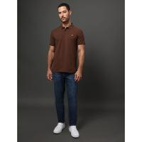 Polo Masculina Logo Bordado Calvin Klein Jeans - Marrom - 3