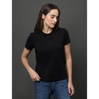 Camiseta Feminina Rubber Patch Calvin Klein - Preto - 1