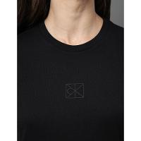 Camiseta Feminina Rubber Patch Calvin Klein - Preto