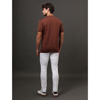 Camiseta Masculina Pima Calvin Klein Jeansm - Marrom - 2
