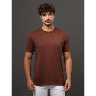 Camiseta Masculina Pima Calvin Klein Jeansm - Marrom