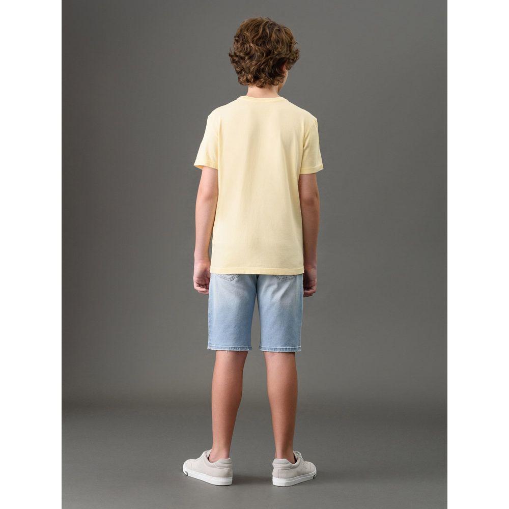 Camiseta Menino Yeah Calvin Klein Jeans - Amarelo Manteiga - 2