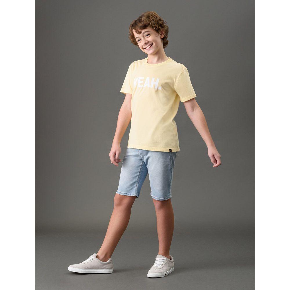 Camiseta Menino Yeah Calvin Klein Jeans - Amarelo Manteiga - 5