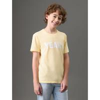 Camiseta Menino Yeah Calvin Klein Jeans - Amarelo Manteiga - 1