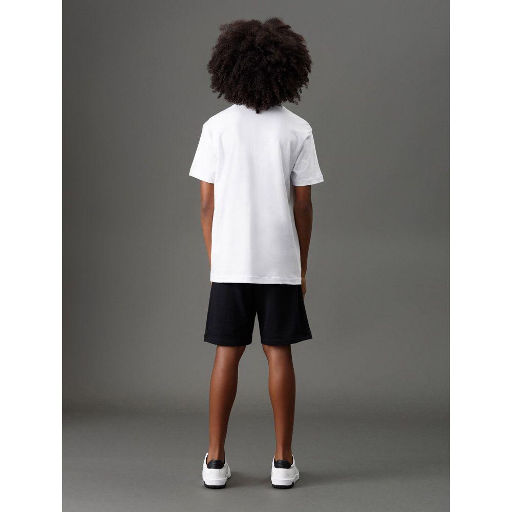 Camiseta Menino Serif Font Calvin Klein Jeans - Branco - 2