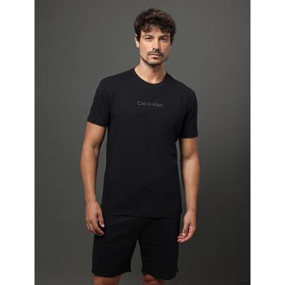 Camiseta Masculina Meia Malha Calvin Klein Underwear - Preto