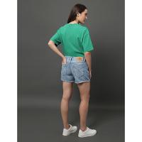 Shorts Jeans Feminino Boy 5 Pockets Calvin Klein Jeans - Azul Claro - 2