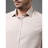 Camisa Masculina Slim Algodão Calvin Klein - Off White