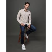 Camisa Masculina Slim Algodão Calvin Klein - Off White - 5