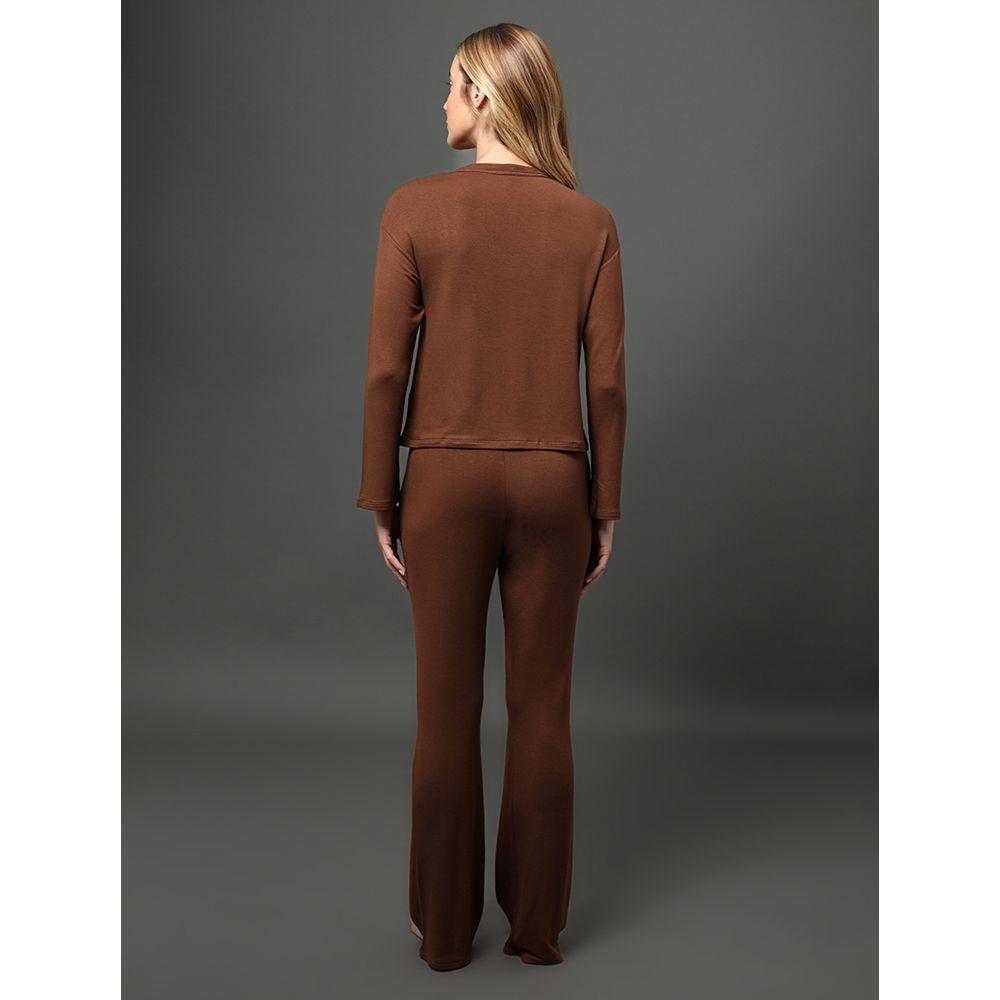 Blusão Feminino Moletinho Calvin Klein Underwear - Marrom - 2