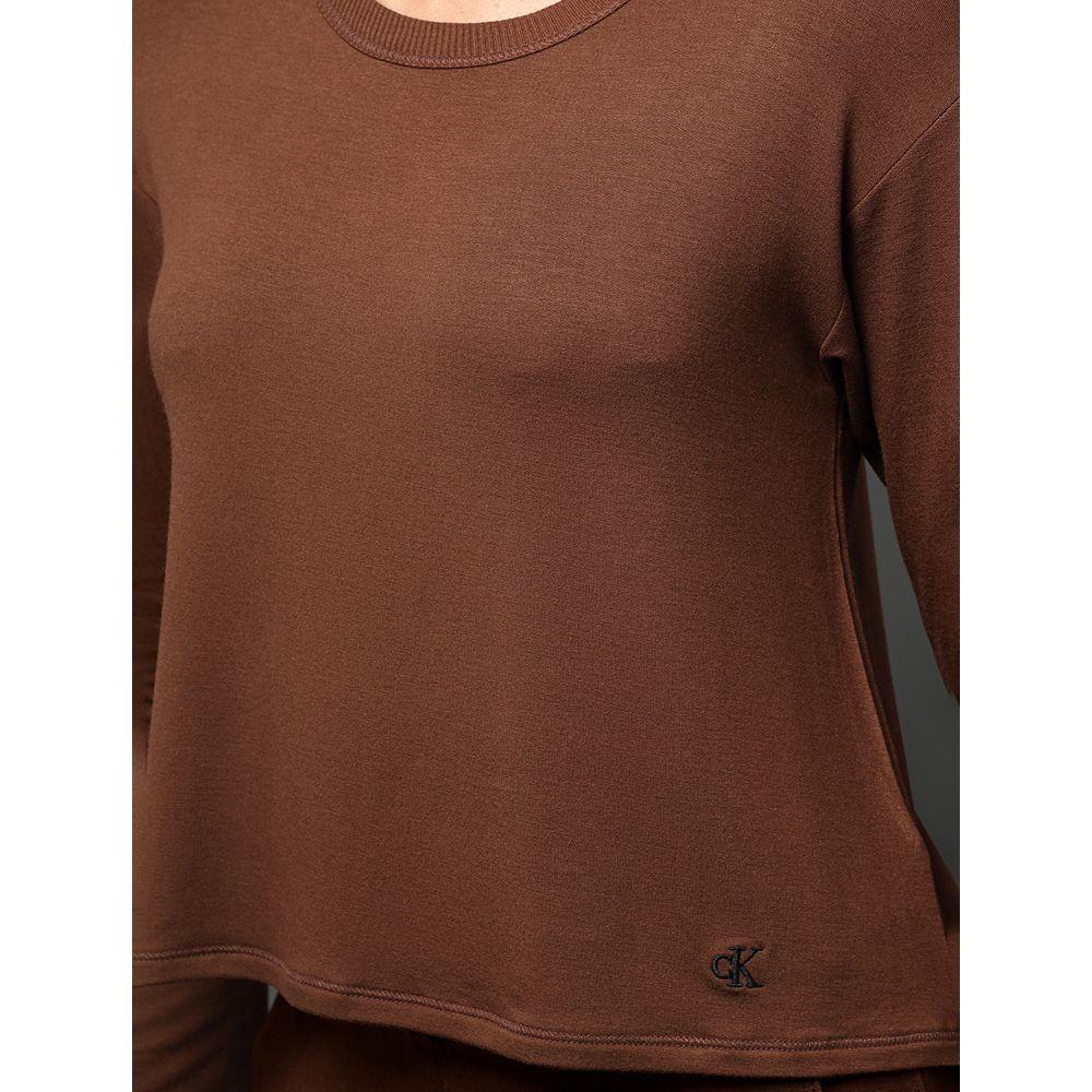 Blusão Feminino Moletinho Calvin Klein Underwear - Marrom - 4