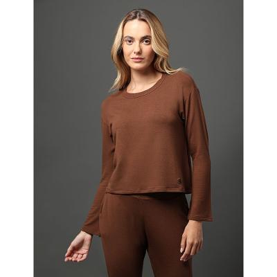 Blusão Feminino Moletinho Calvin Klein Underwear - Marrom