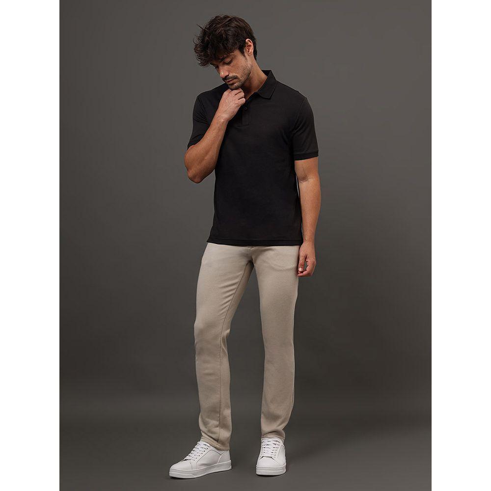 Calça Masculina Moletom 5 Pockets Calvin Klein - Caqui Claro - 5