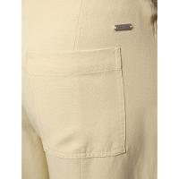 Calça Feminina Linho Misto Calvin Klein Jeans - Amarelo Manteiga