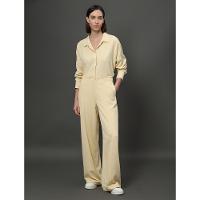 Calça Feminina Linho Misto Calvin Klein Jeans - Amarelo Manteiga - 5