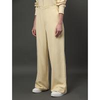 Calça Feminina Linho Misto Calvin Klein Jeans - Amarelo Manteiga - 1