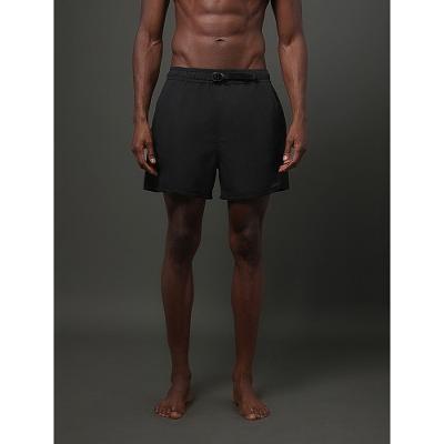Shorts D'Água Masculino Cós Ajustavél Calvin Klein Swimwear - Preto