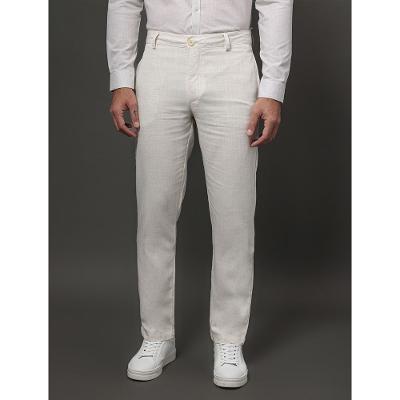 Calça Masculina Linho Flamê Calvin Klein - Off White