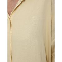 Camisa Feminina Linho Misto Calvin Klein Jeans - Amarelo Manteiga