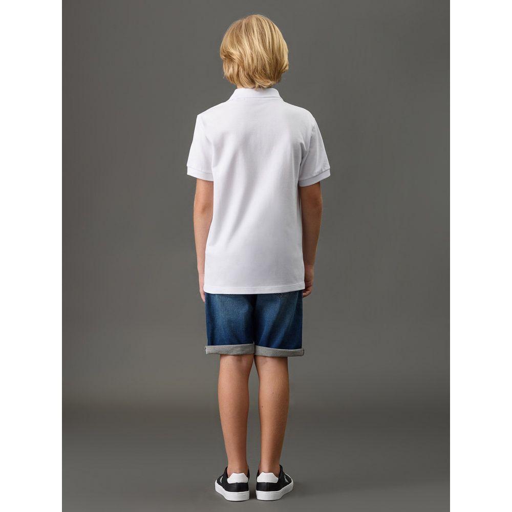Polo Menino Peitilho Cadarço Calvin Klein Jeans - Branco - 2