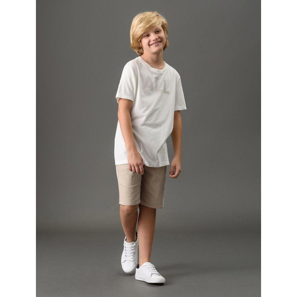 Camiseta Menino All Calvin Klein Jeans - Off White - 3