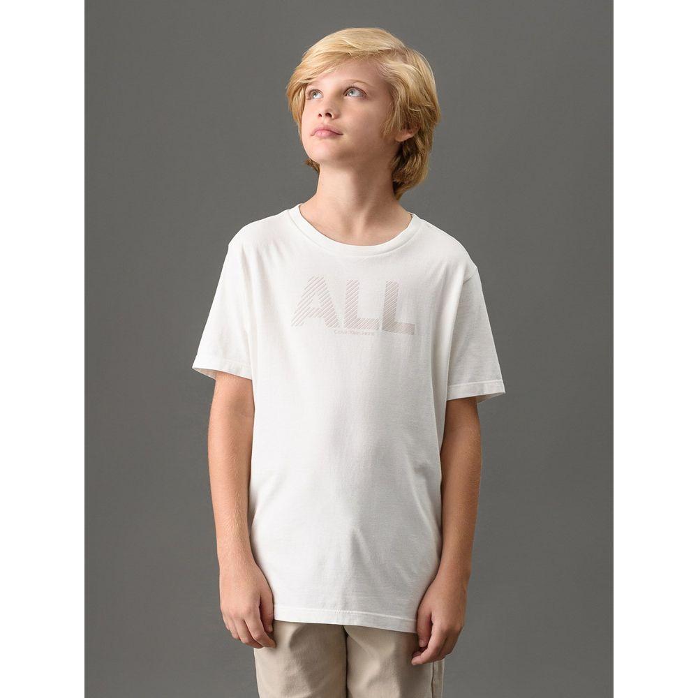 Camiseta Menino All Calvin Klein Jeans - Off White - 1