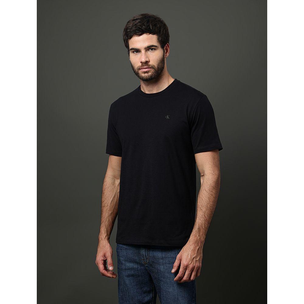 Camiseta Masculina Pima Calvin Klein Jeans - Preto - 1