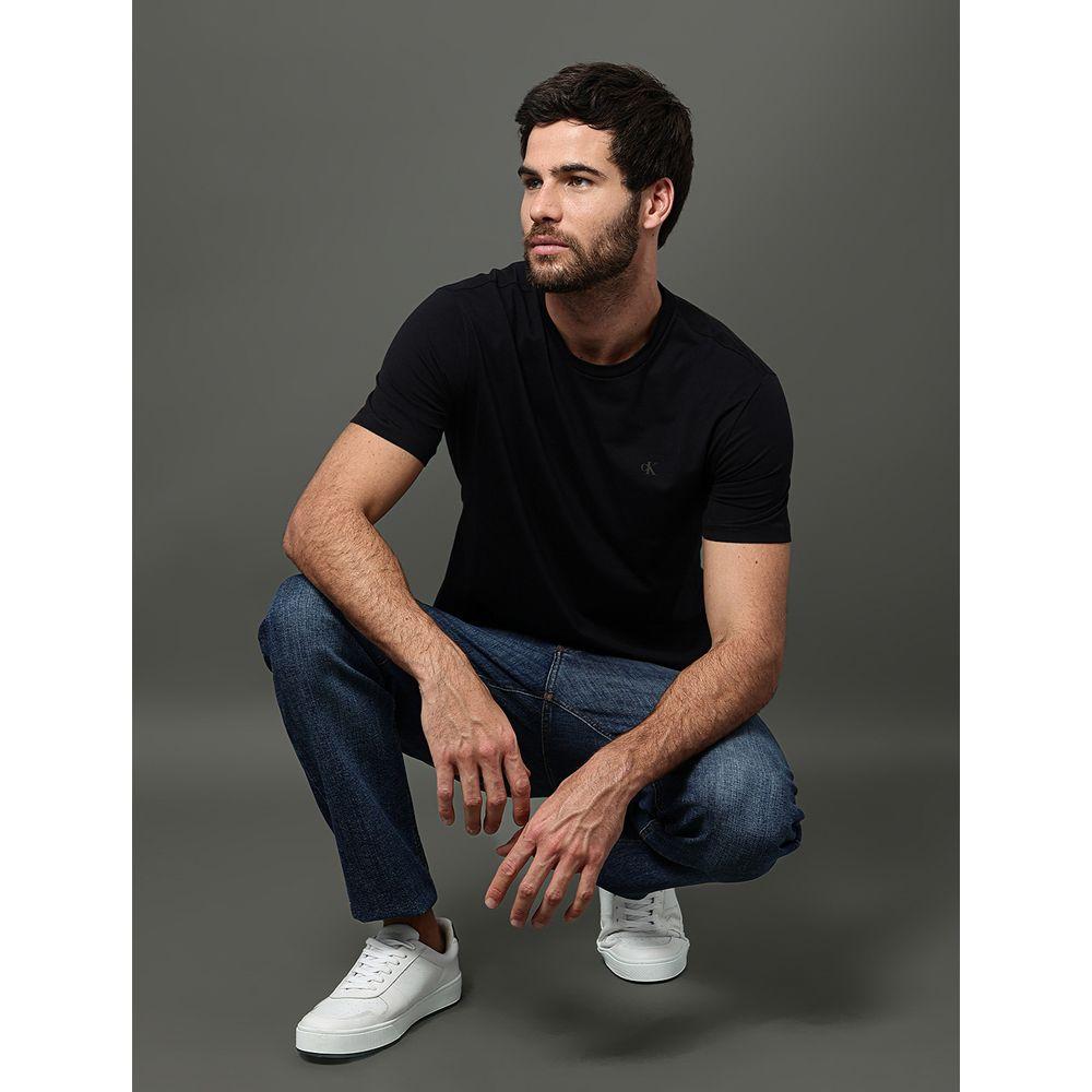 Camiseta Masculina Pima Calvin Klein Jeans - Preto - 5