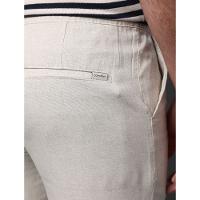 Calça Masculina Elástico Linen Calvin Klein - Off White