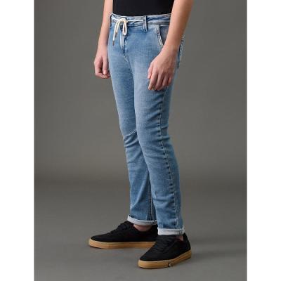 Calça Jeans Menino Skinny Moletom Calvin Klein Jeans - Azul Claro