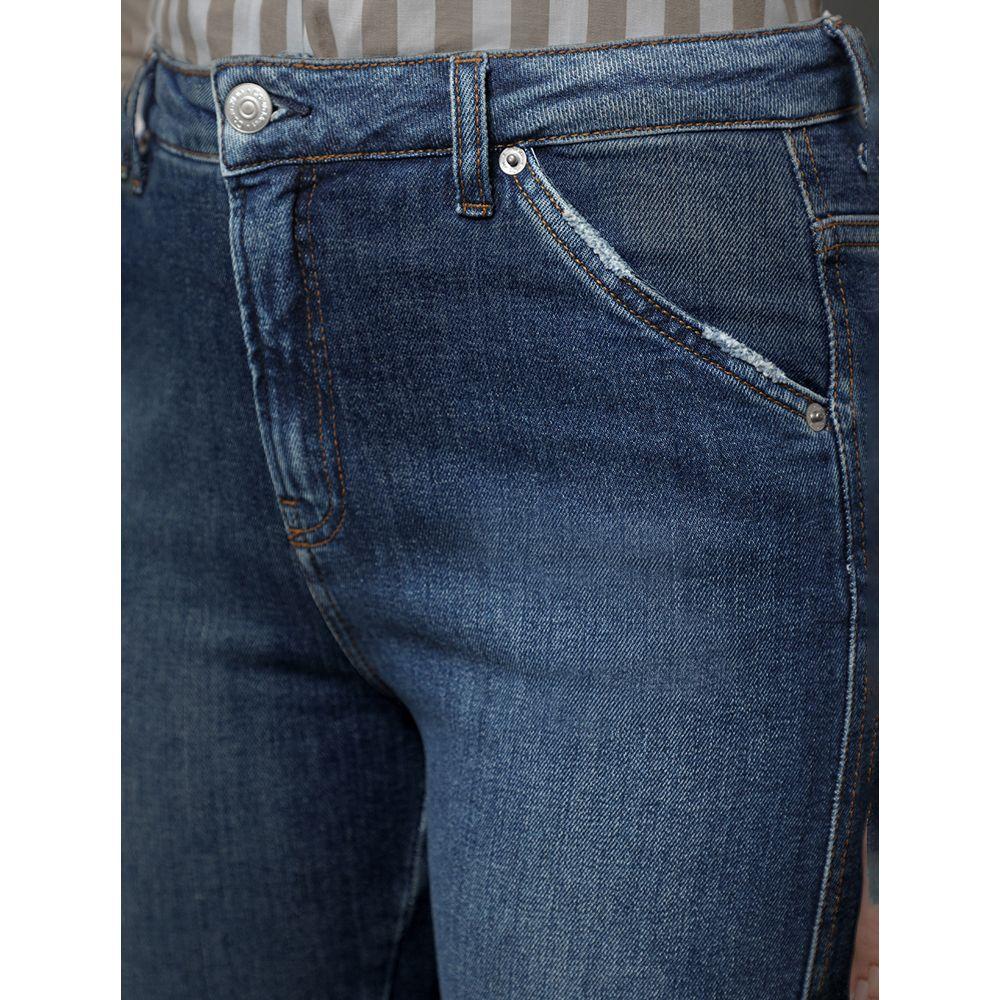 Calça Jeans Feminina Flare Bolso Faca Calvin Klein Jeans - Marinho - 4