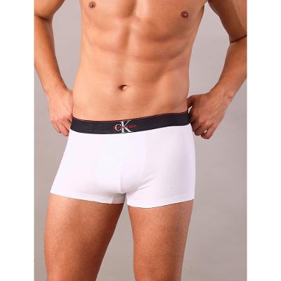 Cueca Low Rise Trunk Cotton Monogram Calvin Klein Underwear - Branco 2