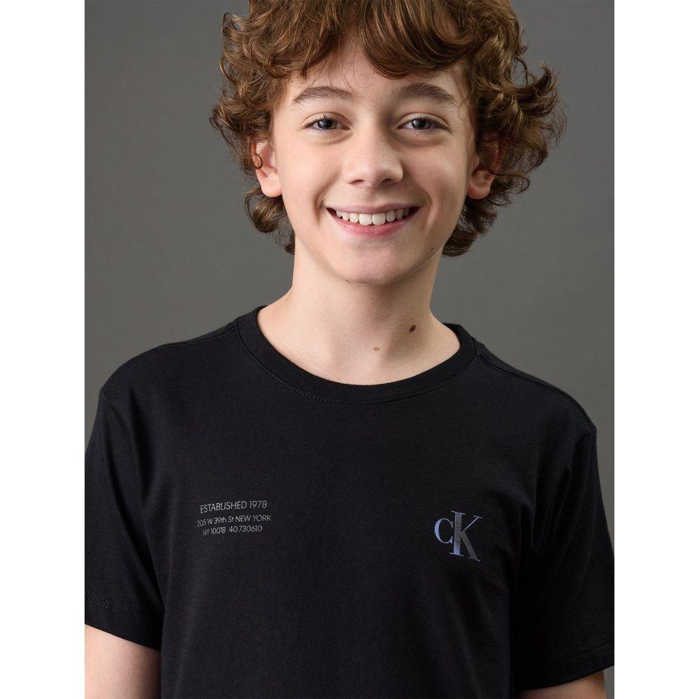 Camiseta Menino Est. 1978 Calvin Klein Jeans - Preto - 4