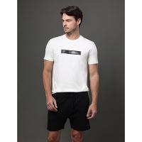 Camiseta Masculina Stripe Logo Gel Calvin Klein - Off White - 5