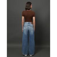 Calça Jeans Feminina Wide Leg 5 Pockets Calvin Klein Jeans - Azul Claro - 2