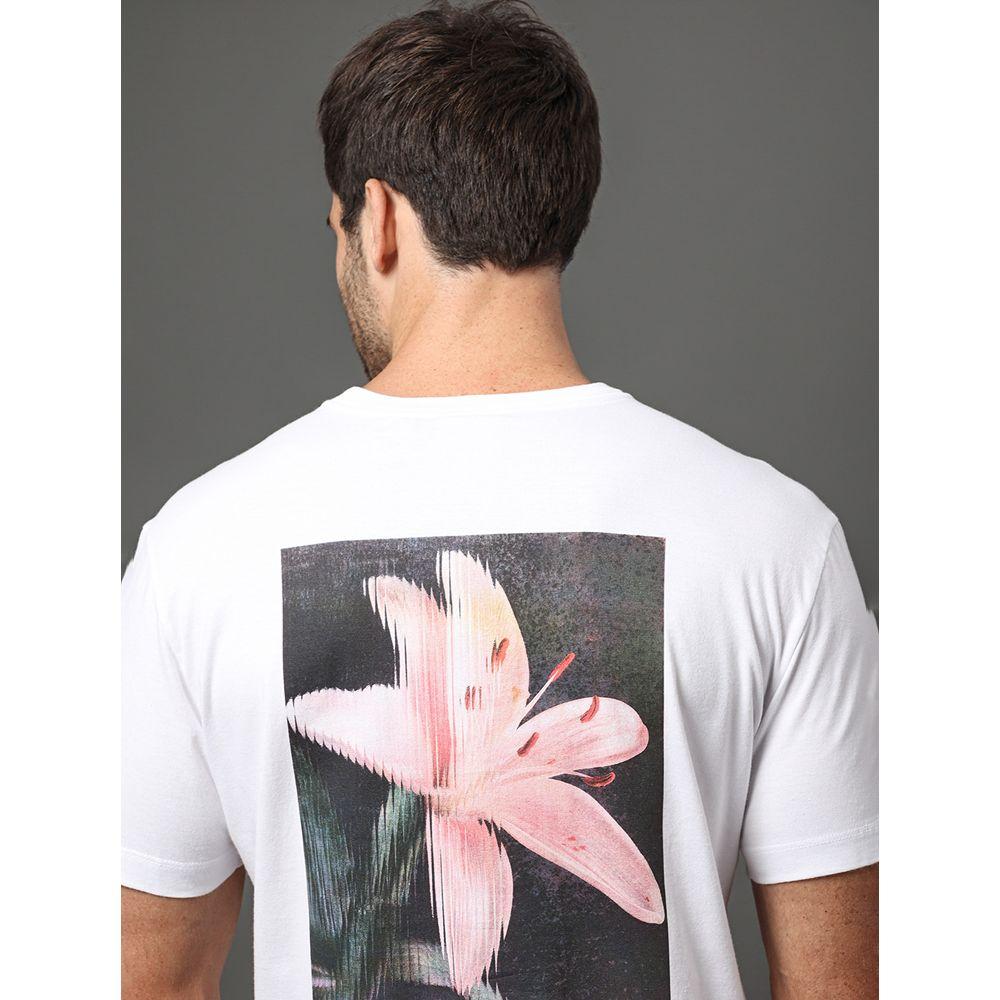 Camiseta Masculina Lily Calvin Klein - Branco - 4