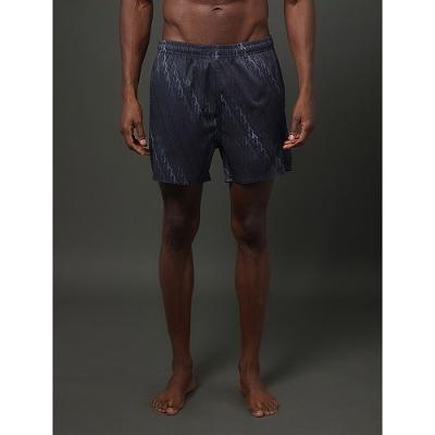 Shorts D'Água Masculino Elástico Monogram Calvin Klein Swimwear - Preto