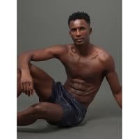 Shorts D'Água Masculino Elástico Monogram Calvin Klein Swimwear - Preto - 5