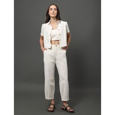 Camisa Feminina Viscolinho Calvin Klein Jeans - Branco
