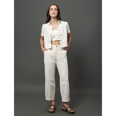 Camisa Feminina Viscolinho Calvin Klein Jeans - Branco