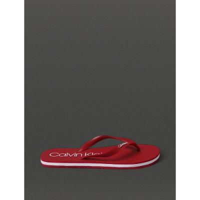 Chinelo Masculino Calvin Klein Swimwear - Vermelho Escuro