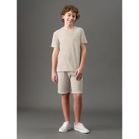 Camiseta Menino Monogram Pigmento Calvin Klein Jeans - Caqui Claro - 3