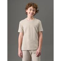 Camiseta Menino Monogram Pigmento Calvin Klein Jeans - Caqui Claro - 1