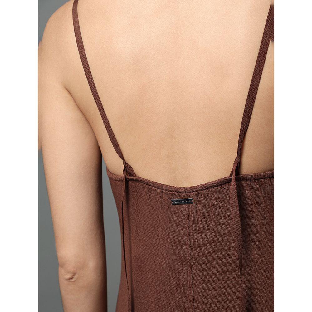 Vestido Feminino Malha Tricot Calvin Klein Jeans - Marrom - 4