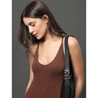 Vestido Feminino Malha Tricot Calvin Klein Jeans - Marrom - 5