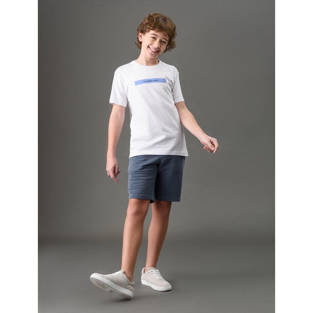 Camiseta Menino Logo Sport Calvin Klein Jeans - Branco - 5
