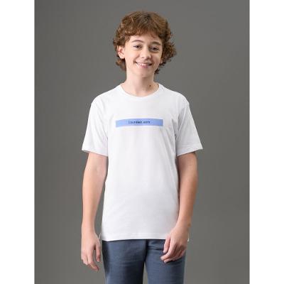Camiseta Menino Logo Sport Calvin Klein Jeans - Branco
