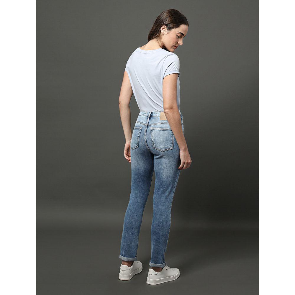 Calça Jeans Feminina New Skinny 5 Pockets Calvin Klein Jeans - Azul Médio - 2